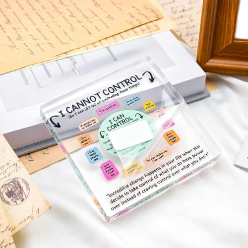 Inspirational Mental Health Acrylic Desk Decor for Therapists & Women