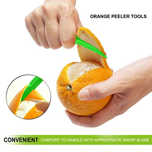 Citrus Peeler Tools Set - 2 Pack Plastic Fruit Slicers