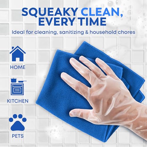 Disposable Food Prep Gloves - 600 Pack, BPA & Latex-Free HDPE