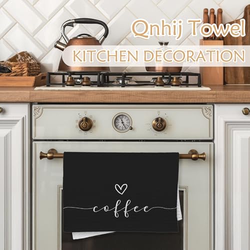 Decorative Coffee Bar Towel Set - 16x24 Inch Kitchen & Home Decor