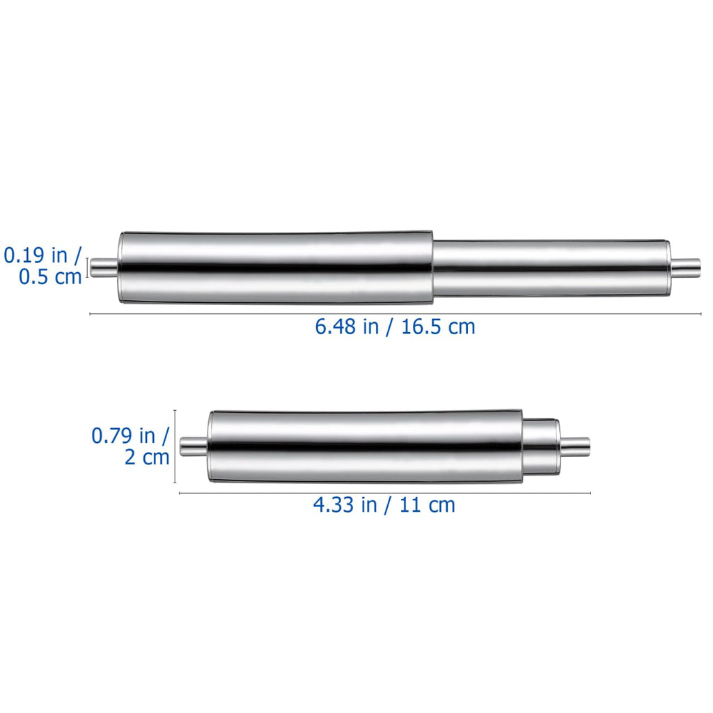 VOSAREA Universal Plastic Toilet Paper Roller, Silver Toilet Paper Roller Rod Spring Loaded Replacement Insert for Bathroom