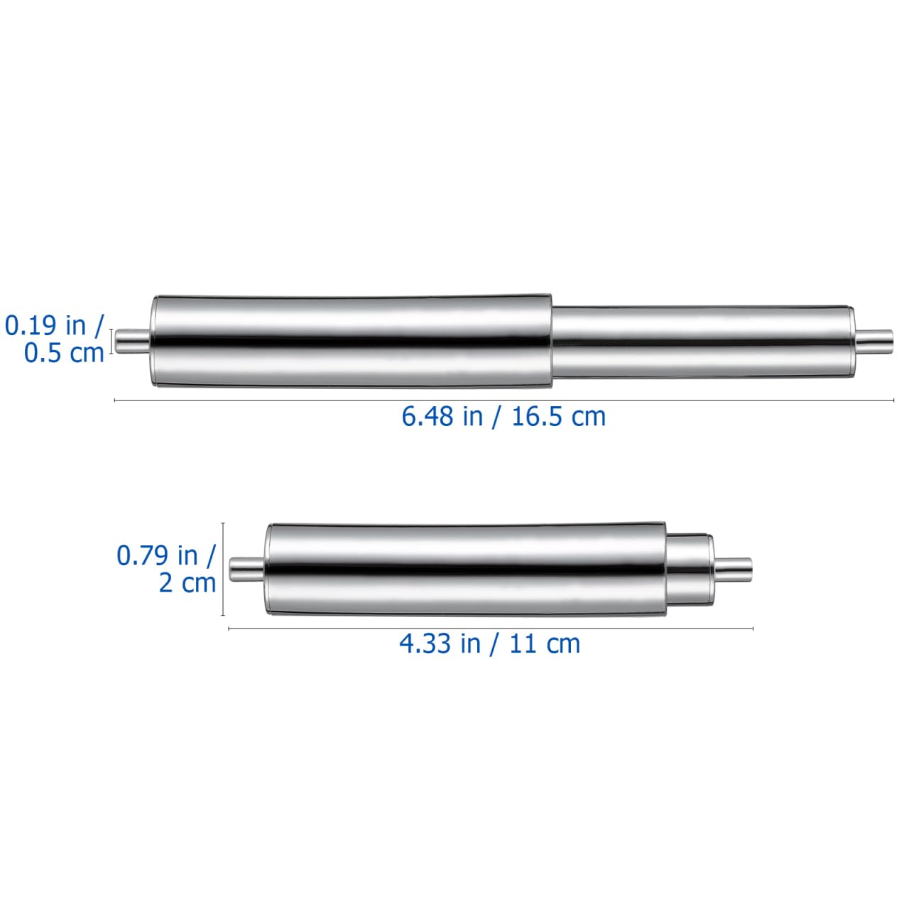 VOSAREA Universal Plastic Toilet Paper Roller, Silver Toilet Paper Roller Rod Spring Loaded Replacement Insert for Bathroom