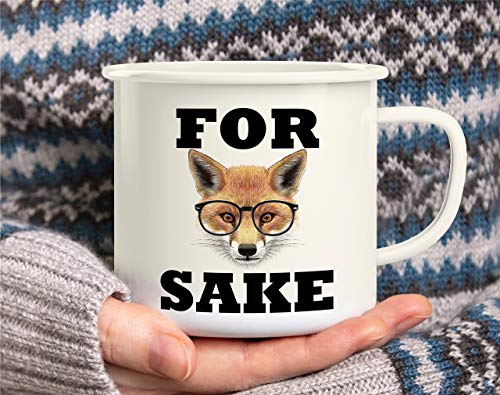 16 Oz Enamel Stainless Steel Camping Coffee Mug - Funny Sarcastic Gift