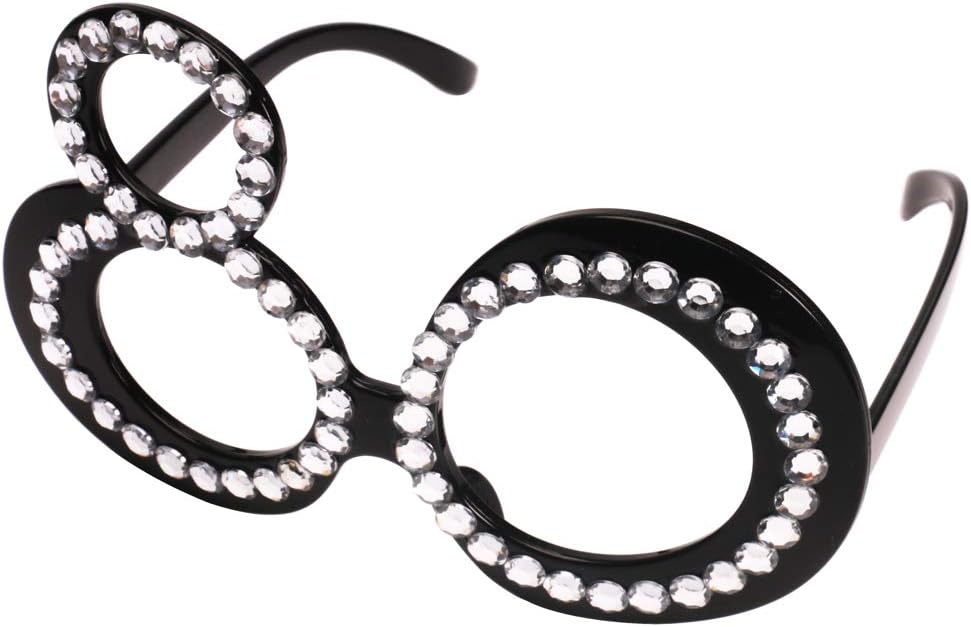 Ocean Line 80th Birthday Glasses - Fun Photo Booth Props for Anniversary | 6-Pack Plastic Frame