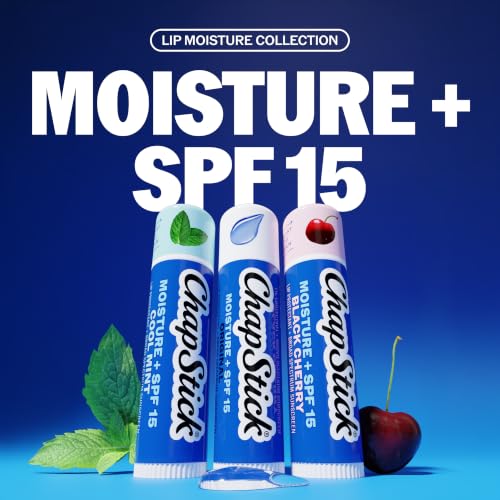 ChapStick Moisturizer 2-in-1 Lip Balm Variety Pack SPF 15, 3-Pack
