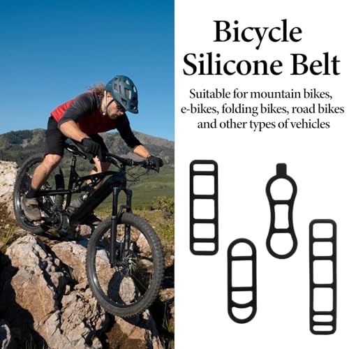 40 Pcs Bicycle Light Silicone Straps Bike Silicone Mount Band Rubber Straps Bike Light Mount Bike Flashlight Mount for Cell Phones Speaker Lights Holder Bicycle Handlebar Bicycle Light Sets(Multisize)