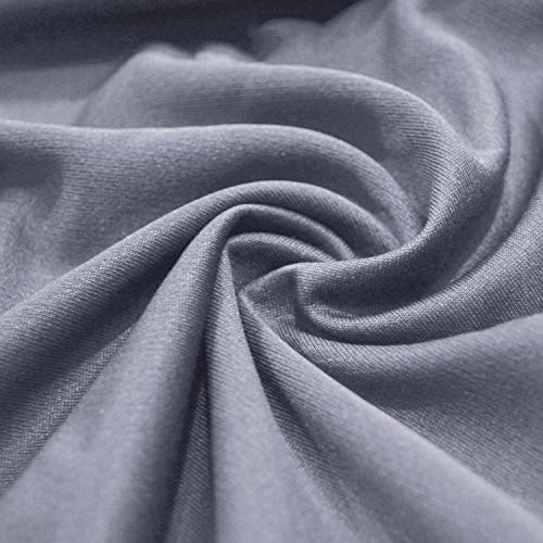 Fitted Crib Sheets for Boys & Girls - 2 Pack, Grey & Navy