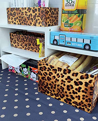 GLOW4U Leopard Print Peel and Stick Contact Paper for Furniture and Shelves