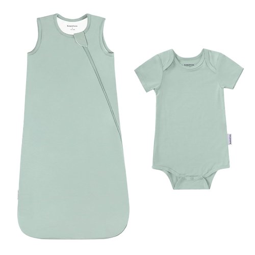 BubblePanda Sleep Sack & Baby Onesie Set for 6-12 Months | Cozy and Safe Sleep Solution