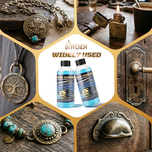 DIY Brass & Copper Blackening Solution - 3.5 OZ Patina for Metal Finishing