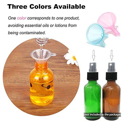 Avenoir Refillable Cosmetic Funnels for Lotion and Shampoo, 3 Colors