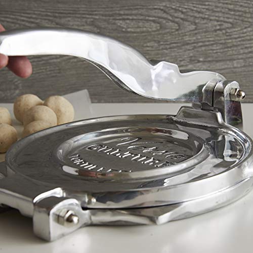 Verve CULTURE Large Tortilla Press, Aluminum Street Taco Press and Quesadilla Maker, Aplastador de Tortillas, Tortilla Maker, 9”