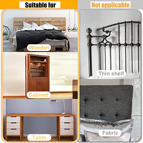 SPEETH Adjustable Headboard Wall Stoppers Pack - Bed Frame Anti-Shake Supports