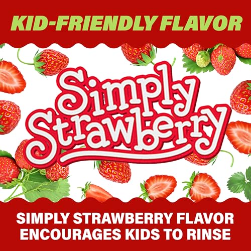 ACT Kids Pure Protect Anticavity Fluoride Mouthwash, Strawberry, 16.9 oz