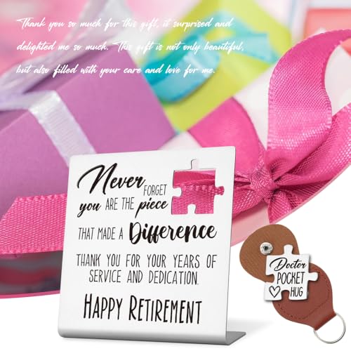Stainless Steel Desk Plaque for Doctors | Thank You Gift | 4x4 Inches