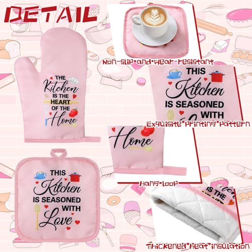 Pink Christmas Kitchen Decor Set - Food Accessories & Household Items - Pastel Pink