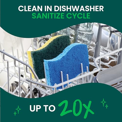 Scotch-Brite Heavy Duty Scrub Sponge - 6 Pack for Tough Cleaning
