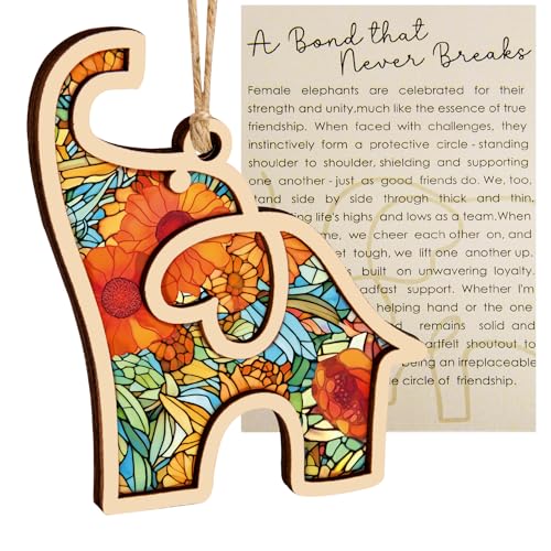Long Ivory Elephant Ornament for Friendship - AKTEAM Gift