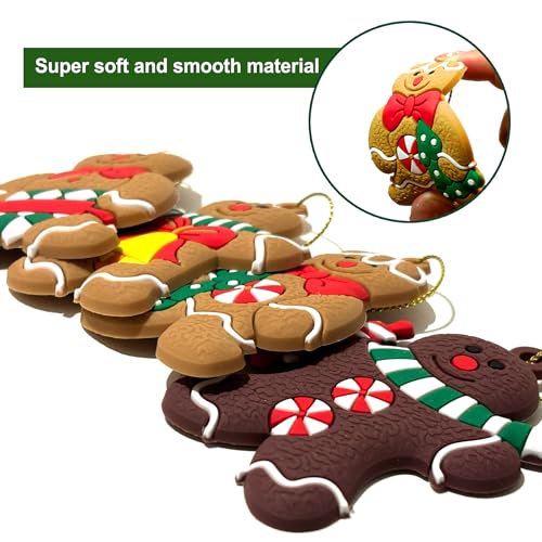 16 PCS Gingerbread Ornaments Set for Christmas Tree & Holiday Home Decor