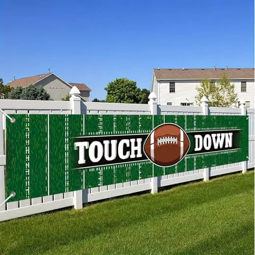 BlissYard Football Game Banner - Touchdown Stadium Decor 78x17