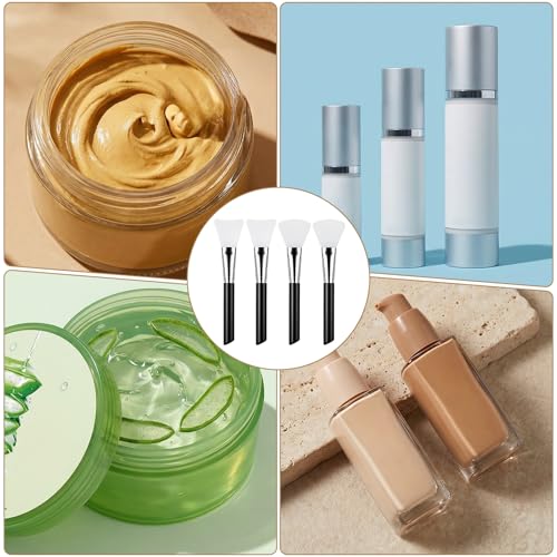 Fyntave 4Pcs Silicone Face Mask Brushes Soft Jelly Applicators