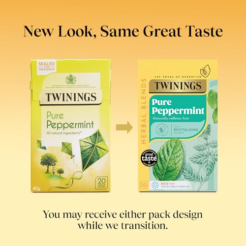 Twinings Pure Peppermint Herbal Tea Bags - 20 Count