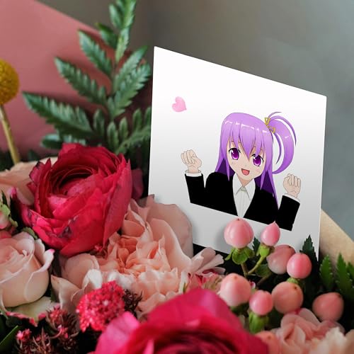 Anime Manga Greeting Card for Her - Cute Cartoon Character