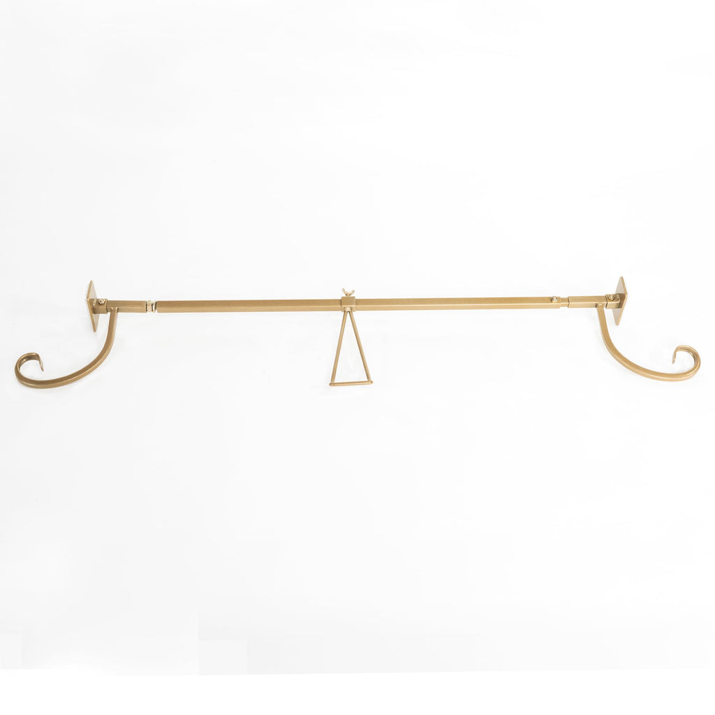VILLAGE LIGHTING COMPANY [Front Door Garland Hanger] - Adjustable to Different Door Widths | Heavy-Duty Cast Iron | Decorative Christmas and Holiday Decor | No Nails, Screws, or Damage