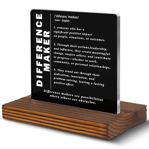 Mentor Coach Appreciation Gift Acrylic Desk Plaque with Wood Stand