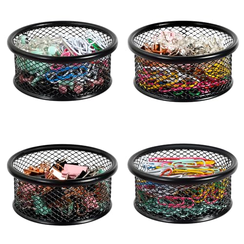 DANRONG Large Capacity Paper Clip Holder for Desk Organization