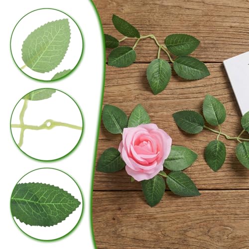 50 Pcs Artificial Green Leaves for DIY Wedding & Home Decor