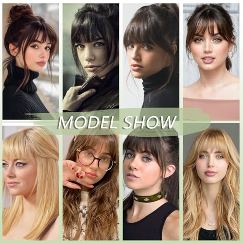 Savila Clip on Bangs for Women Synthetic Hair Piece