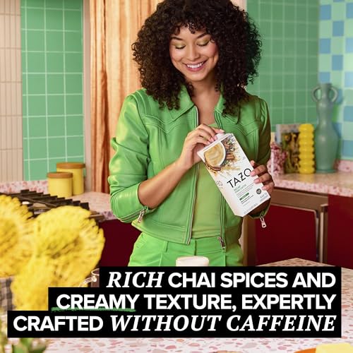 TAZO Decaf Chai Latte Black Tea Concentrate, 32 oz Carton