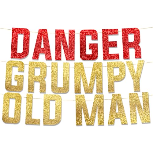 Funny Gold Glitter Retirement Banner - Pre-Strung Party Decoration