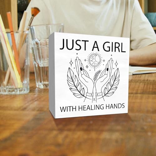 Massage Therapist Appreciation Wooden Box Sign - 5x5 Inch Gift