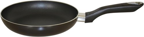 IMUSA 8-Inch Bistro Aluminum Nonstick Fry Pan - Cool Touch Handle for Easy Cooking | Black Skillet