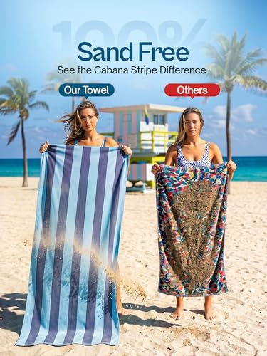 Utopia Towels 4 Pack Microfiber Beach Towels - Aqua, Coral, Blue & Teal, 32x71 Inch