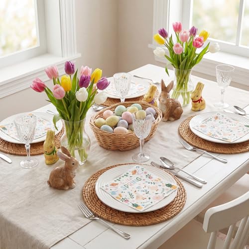Goose Garden Party Napkins - 50 Count Spring 2-Ply Beverage Napkins