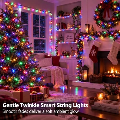 Brizled 200 LED Twinkle Christmas Lights - Smart Color Changing String Lights