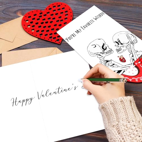 Goth Dark Humor Valentine's Day Card - You're My Favorite Weirdo
