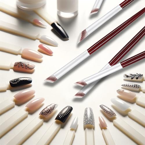 Kootinn Wooden Nail Art Brush Set - 5 Pieces