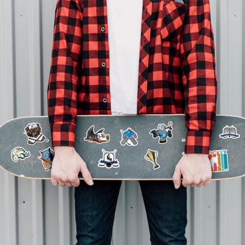 50 Pack Waterproof Ice Hockey Stickers for Water Bottles & Laptops