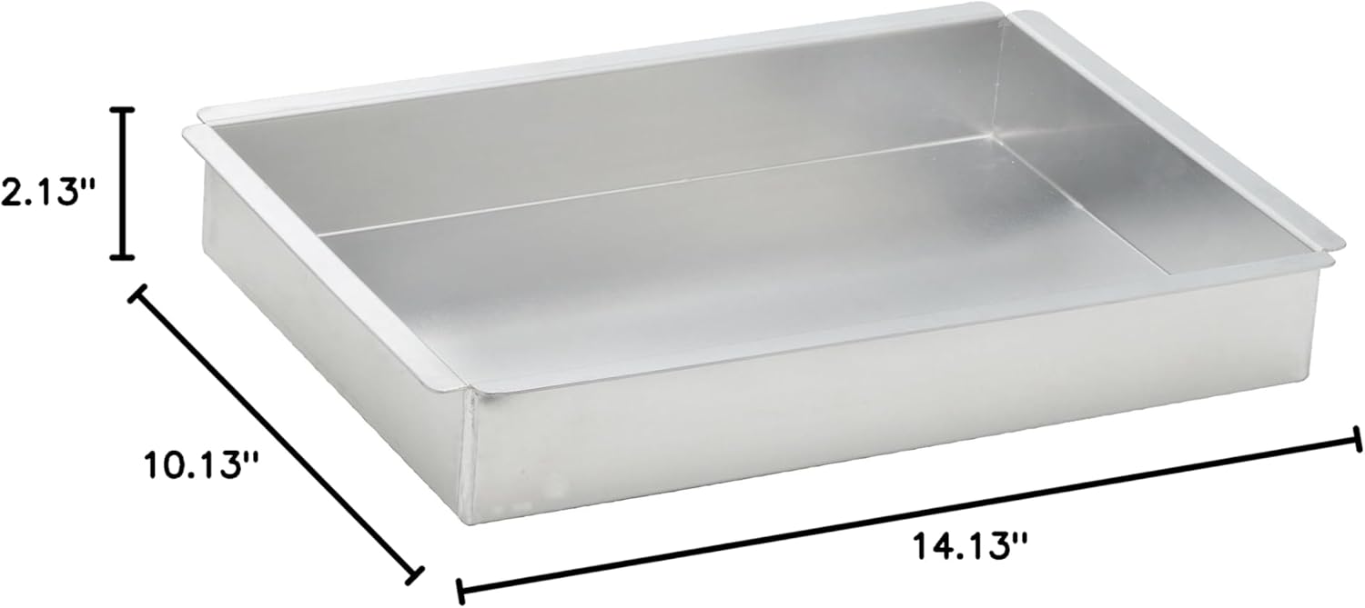 Winco 2-Inch Deep Aluminum Cake Pan - 9-Inch x 13-Inch for Perfect Baking Results
