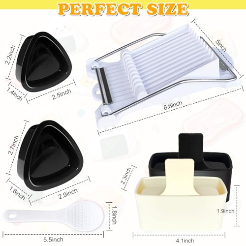 TAORISH Musubi Press Mold Kit - 7-Piece Hawaiian Sushi & Onigiri Maker with Slicer & Rice Paddles