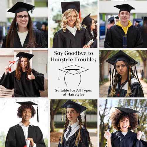 Phoncoo Graduation Cap Headband Insert Anti-Fall Hat Holder
