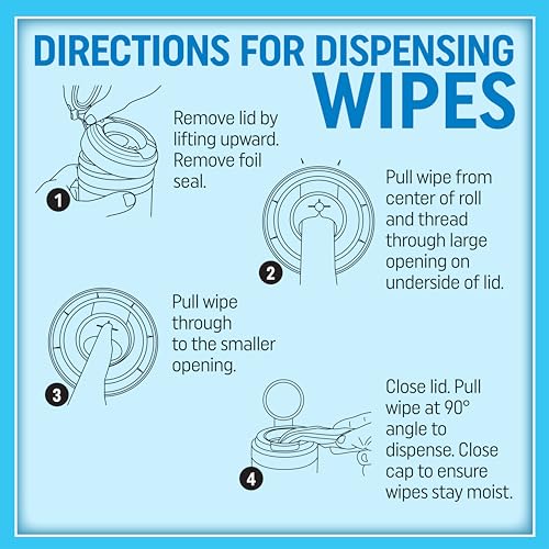 MiracleWipes Granite & Stone Cleaner - 30 Count Pack for Kitchen & Bathroom