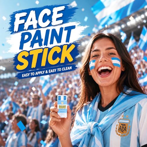 Argentina Face Paint Stick 3-in-1 Sweatproof Flag Crayon
