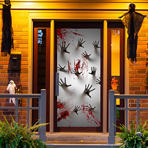 JOYIN Halloween Zombie Hands Door Cover - 3D Decor 30" x 72"