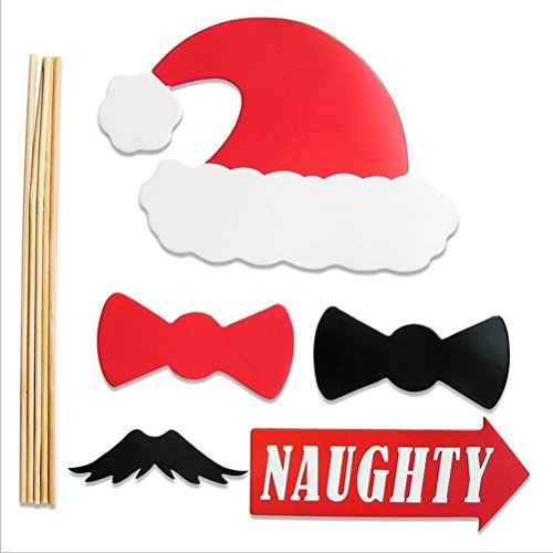 28PCS Christmas Party Photo Booth Props for Fun Decorations