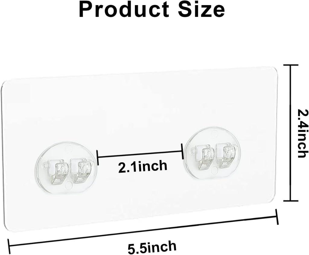 Skiennix Shower Caddy Hooks - 4PCS Adhesive Replacement for Corner Bathroom Rack | Strong, No Drilling